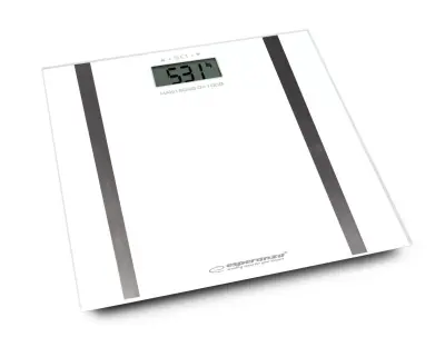 ESPERANZA Fitness (meritev maščobe in vode, 180kg, 100g, bela) osebna tehtnica