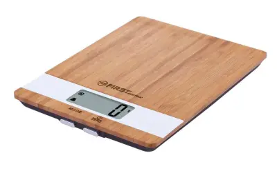 Tehtnica kuhinjska digitalna FIRST 5kg (g.:1g), imiitacija lesa