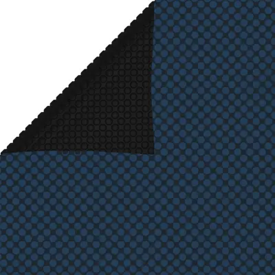 vidaXL Plavajoča PE solarna folija za bazen 975x488 cm črna in modra