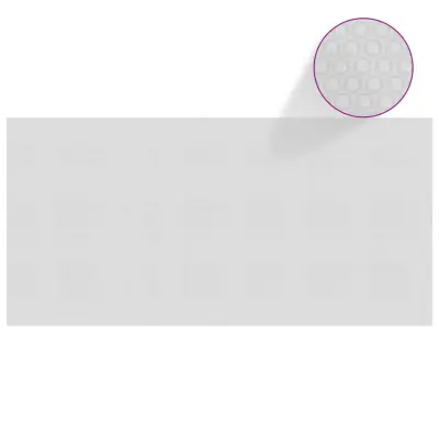 vidaXL Plavajoča PE solarna folija za bazen 450x220 cm siva