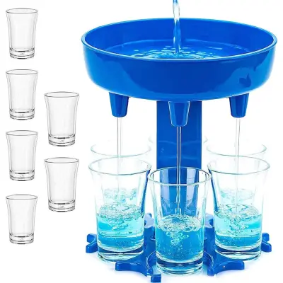 2v1 barski dozirnik za pijače + 6 kozarcev 50ml