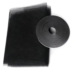 Univerzalni okenski komarnik – mreža proti komarjem 130x150cm črna