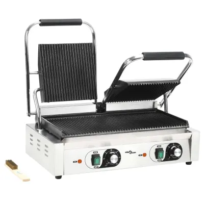vidaXL Dvojni žar za sendviče 3600 W 57x30,5x20 cm