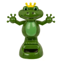 Solarna plesoča kraljeva žaba 11cm – solarna figura