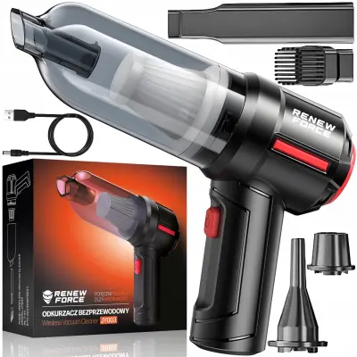 120W aku. brezžični HEPA sesalnik USB + nastavki