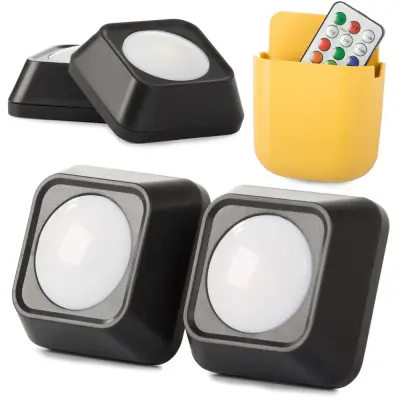 Set dveh samolepilnih brezžičnih LED RGB svetilk + daljinec