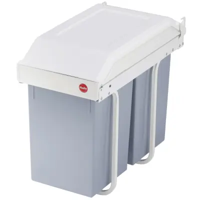 Hailo Koš za smeti za omaro Multi-Box Duo vel. L 2x14 L krem