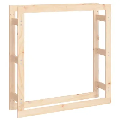  vidaXL Stojalo za drva 100x25x100 cm trdna borovina