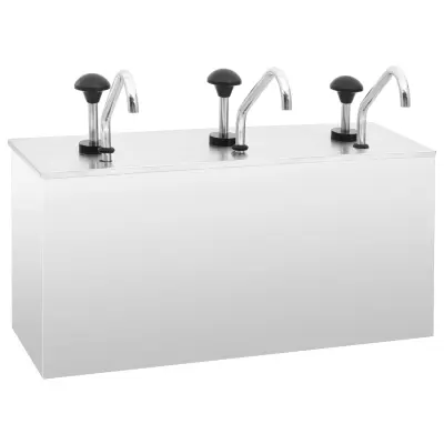 vidaXL Dozirnik za omake nerjaveče jeklo 3 x 3,5 L