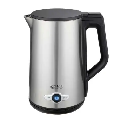 Grelnik vode FIRST 1,7L, 2200W, nerjaveča-črna
