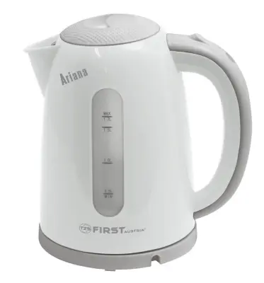 Grelnik vode FIRST belo-sive barve, 1,7L , moč: 2200W