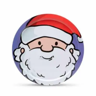 Pladenj z božičnim motivom božiček