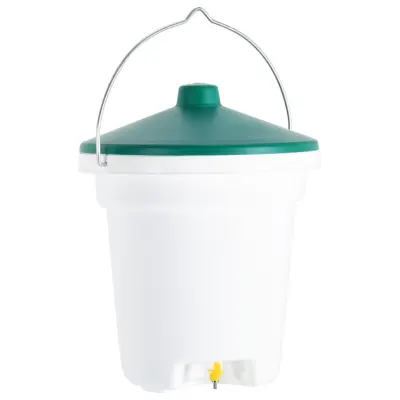 vidaXL Napajalnik za perutnino z nastavki 12 L