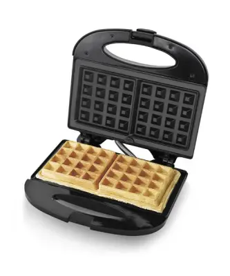 Aparat za pripravo vafljev ESPERANZA RASBERRY, črne barve, 750W