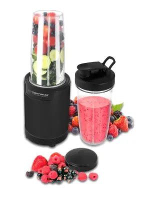 Smoothie maker ESPERANZA 6 v 1, 2 posodi 0,8L, 700W, 6-rezil, črne barve