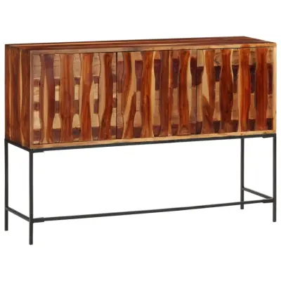 vidaXL Komoda 110x28x76 cm trden akacijev les