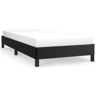vidaXL Posteljni okvir črn 80x200 cm umetno usnje