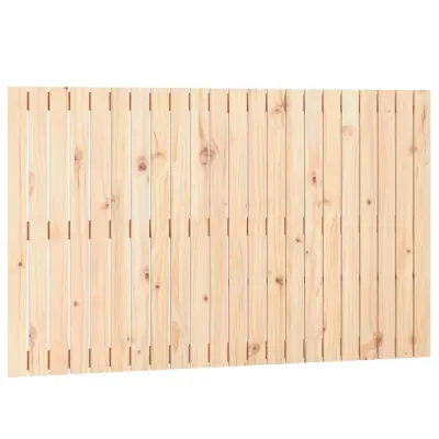 vidaXL Stensko posteljno vzglavje 140x3x90 cm trdna borovina