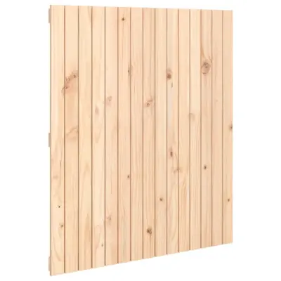 vidaXL Stensko posteljno vzglavje 95,5x3x110 cm trdna borovina