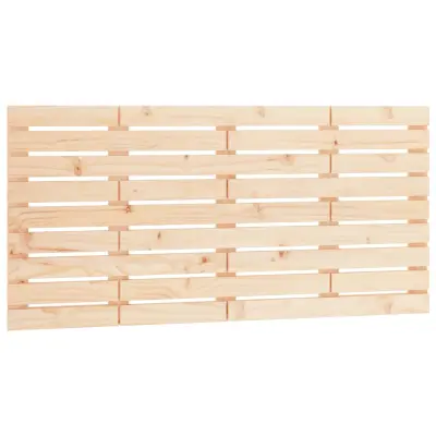 vidaXL Stensko posteljno vzglavje 156x3x63 cm trdna borovina