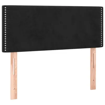 vidaXL Posteljno vzglavje črno 80x5x78/88 cm žamet
