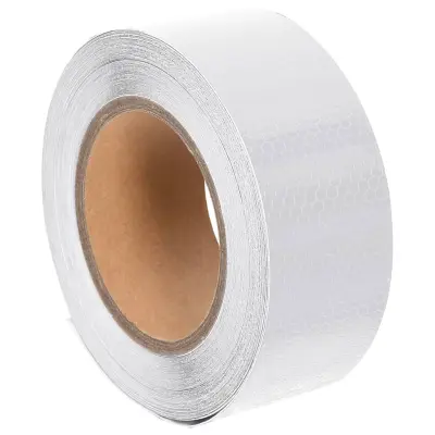 vidaXL Odsevni trak bel 5 cm x 20 m PVC