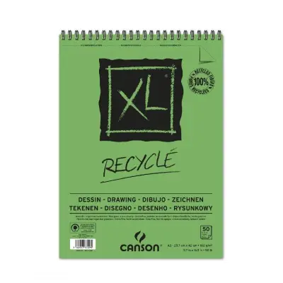 Skicirka spirala XL Recycled A3 160 g, 50 listna