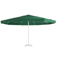 vidaXL Nadomestna tkanina za zunanji senčnik zelena 500 cm