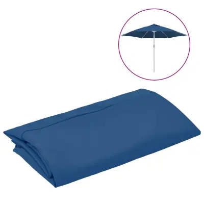 vidaXL Nadomestna tkanina za zunanji senčnik sinje modra 300 cm