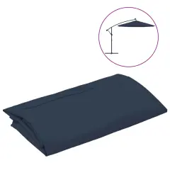 vidaXL Nadomestna tkanina za senčnik modra 350 cm