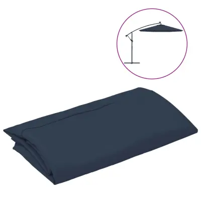 vidaXL Nadomestna tkanina za senčnik modra 350 cm