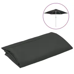 vidaXL Nadomestna tkanina za zunanji senčnik antracitna 300 cm