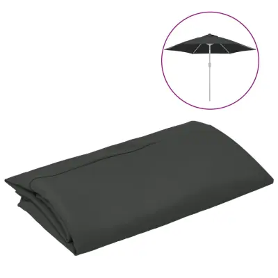 vidaXL Nadomestna tkanina za zunanji senčnik antracitna 300 cm