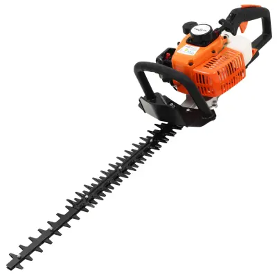 vidaXL Bencinske škarje za živo mejo 722 mm oranžne in črne barve