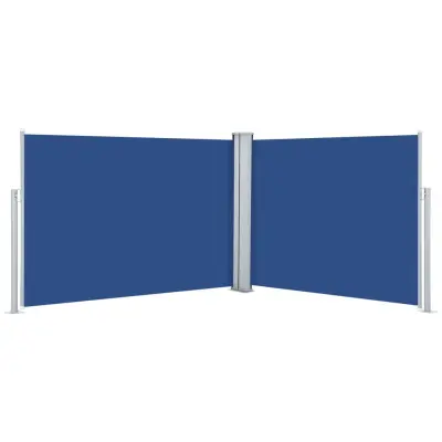 vidaXL Zložljiva stranska tenda modra 100x1000 cm