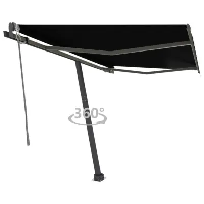 vidaXL Prostostoječa avtomatska tenda 300x250 cm antracitna