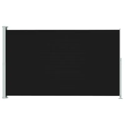 vidaXL Zložljiva stranska tenda za teraso 180x300 cm črna