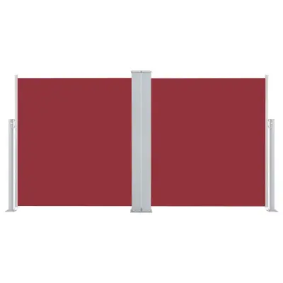 vidaXL Zložljiva stranska tenda 170x600 cm rdeča