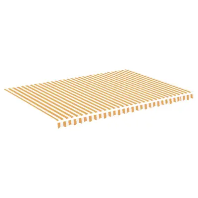 vidaXL Nadomestno blago za tendo rumeno in belo 5x3,5 m
