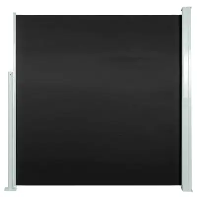 vidaXL Zložljiva stranska tenda 140 x 300 cm črna