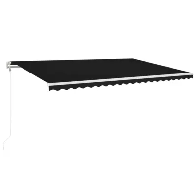 vidaXL Avtomatsko zložljiva tenda 500x350 cm antracitna