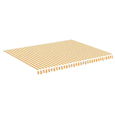 vidaXL Nadomestno blago za tendo rumeno in belo 4,5x3,5 m