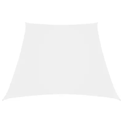 vidaXL Senčno jadro oksford blago trapez 3/5x4 m belo