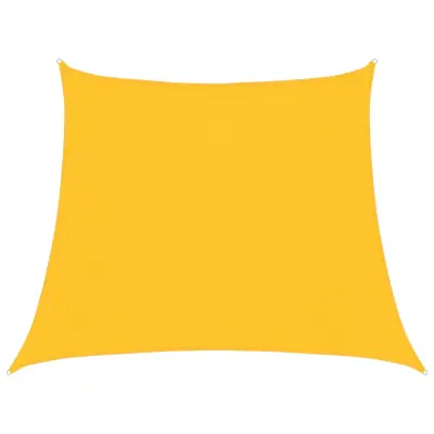 vidaXL Senčno jadro 160 g/m² rumeno 3/4x3 m HDPE