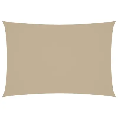 vidaXL Senčno jadro oksford blago pravokotno 3x5 m bež