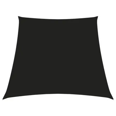 vidaXL Senčno jadro oksford blago trapez 2/4x3 m črno