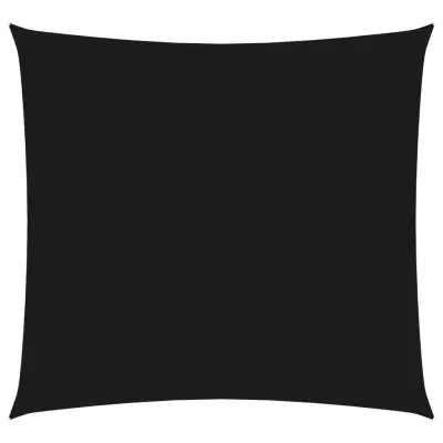 vidaXL Senčno jadro oksford blago kvadratno 6x6 m črno