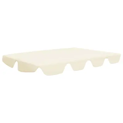 vidaXL Streha za vrtno gugalnico krem 150/130x105/70 cm
