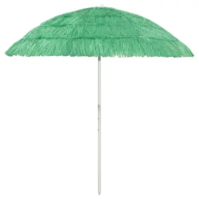 vidaXL Senčnik za na plažo Hawaii zelen 240 cm