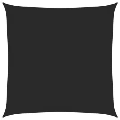 vidaXL Senčno jadro 160 g/m² črno 3x3 m HDPE